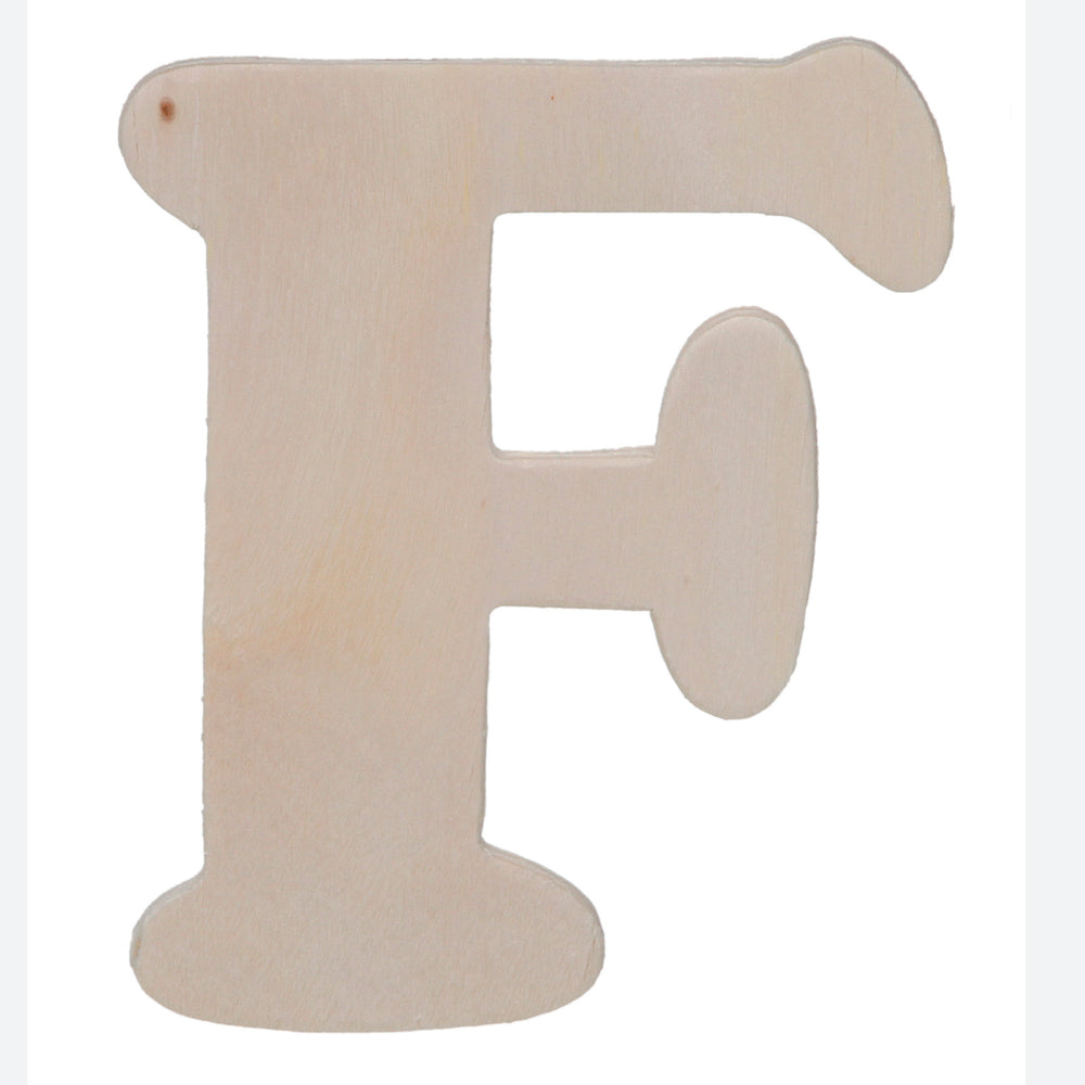 Darice • uitgesneden houten letter f 10,8cmx5mm