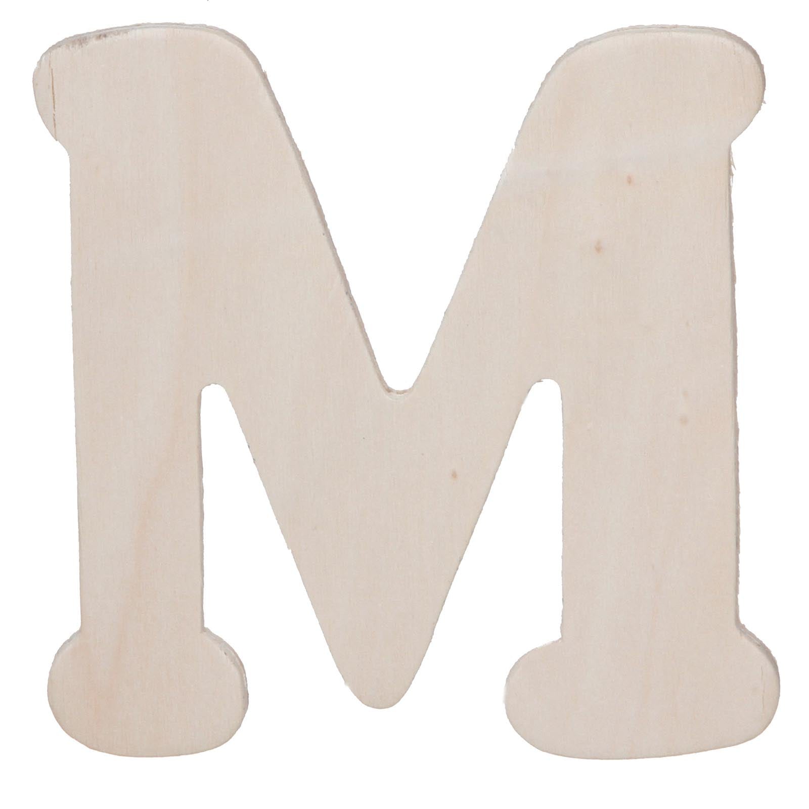 Darice • uitgesneden houten letter m 10,8cmx5mm