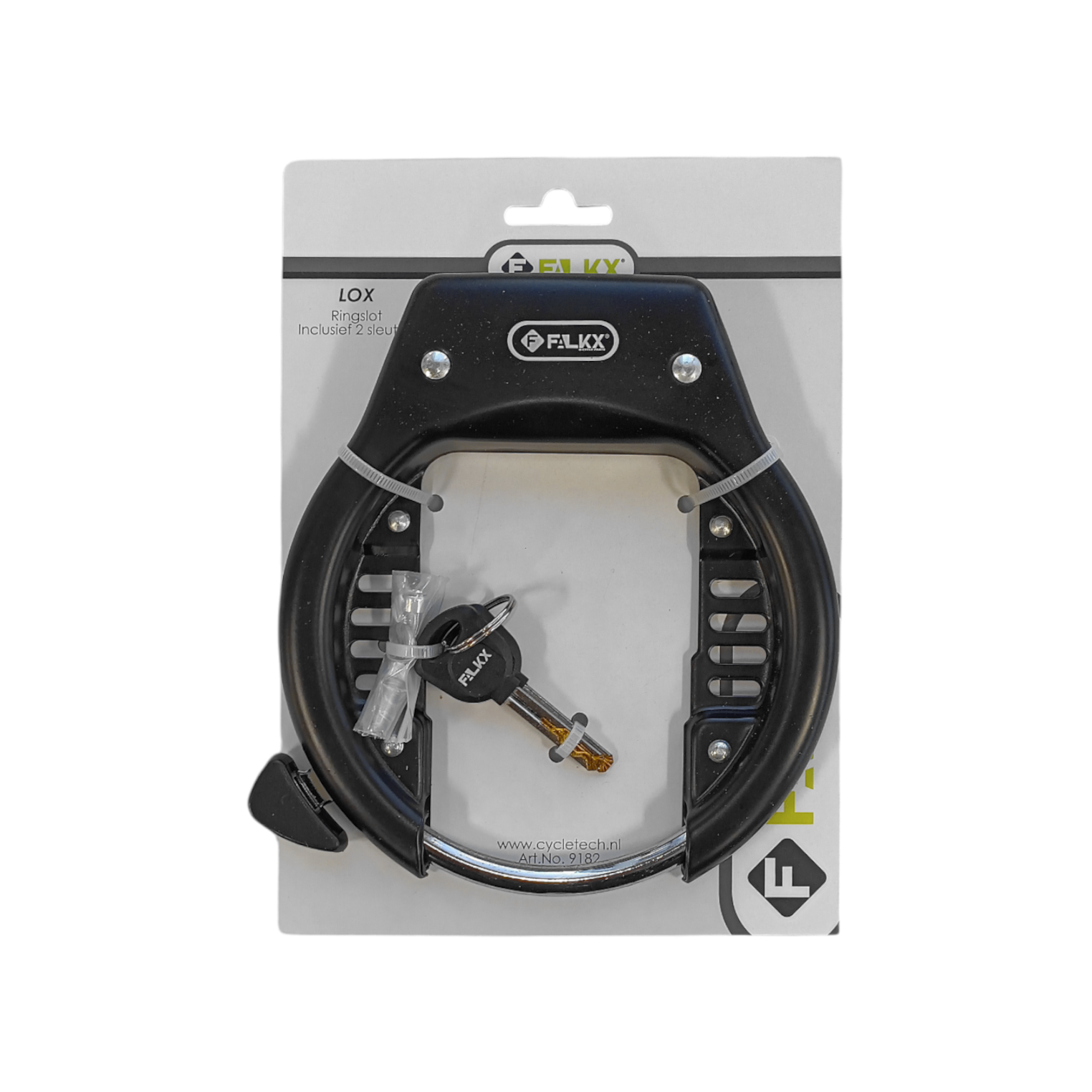 Falkx lox ringslot zwart. 82 mm ras