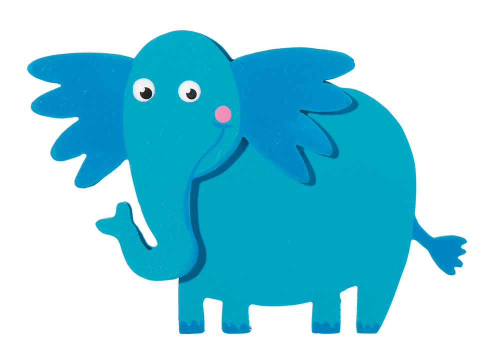 Darice • geschilderde houtvorm olifant