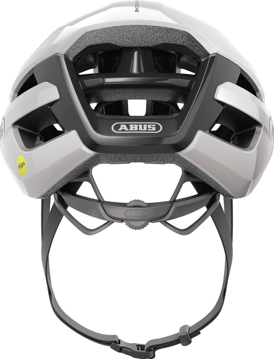 Abus powerdome fietshelm mips shiny white