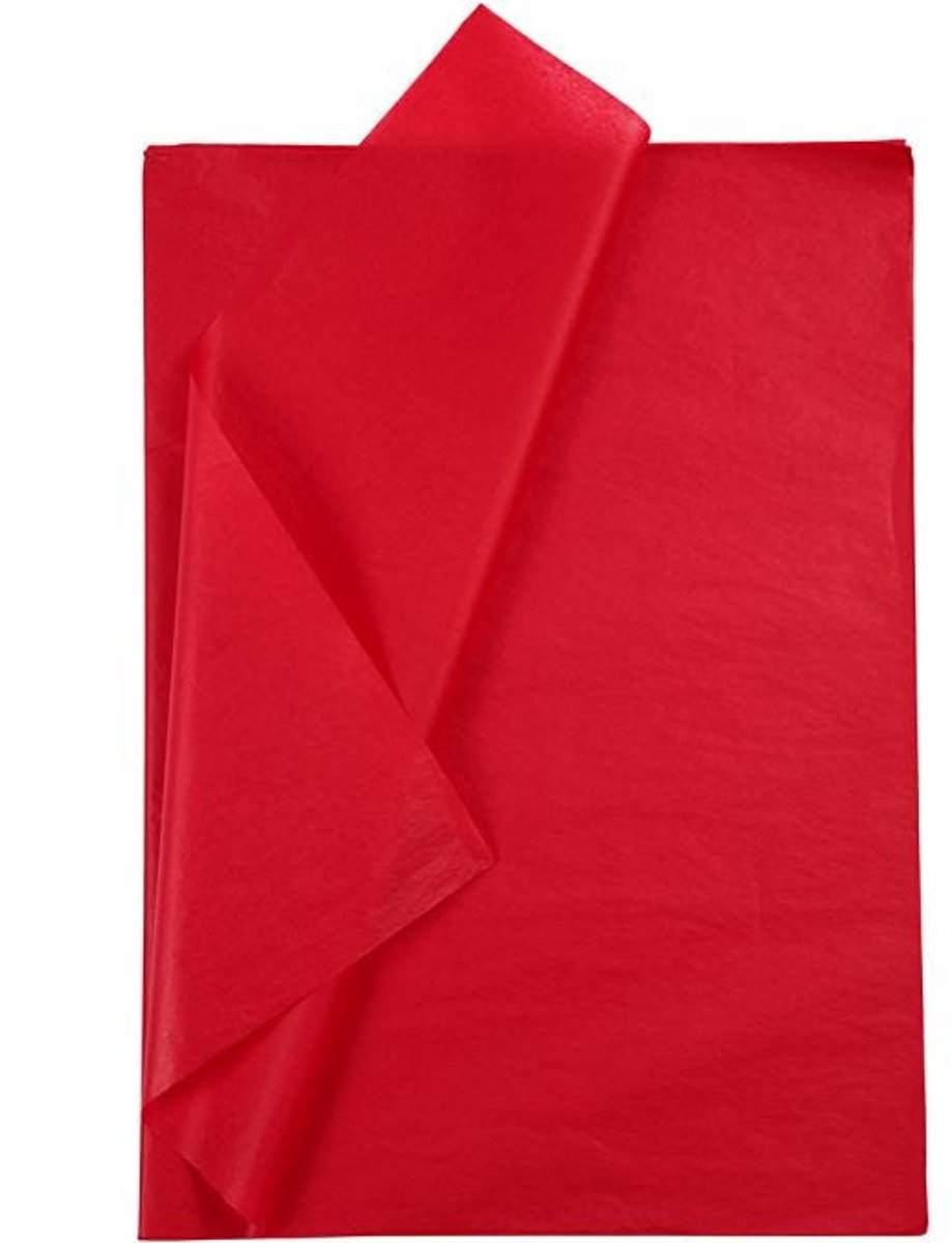 Creativ company cc tissuepapier 50x70 cm rood 25 vel