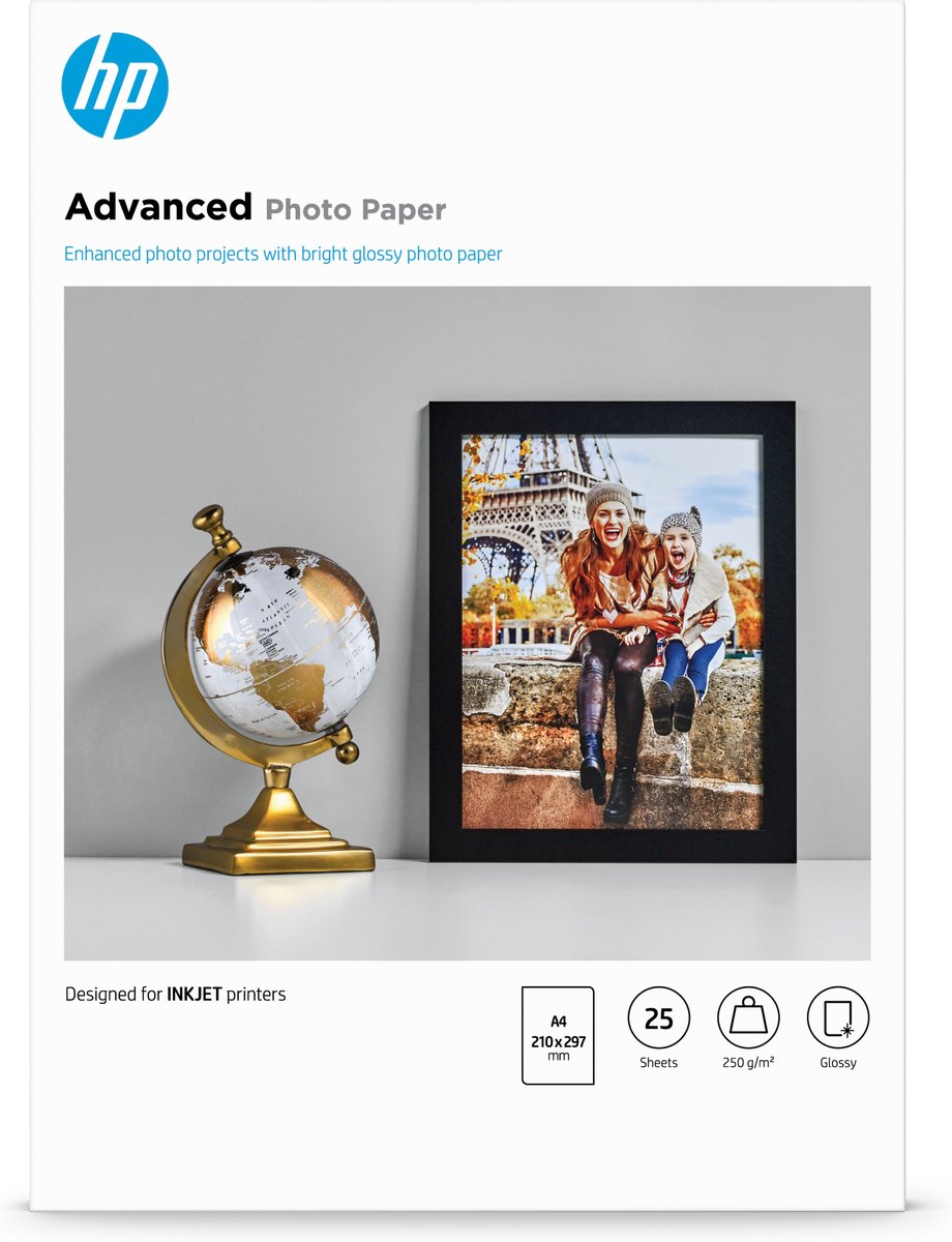Hp q5456a advanced - glossy fotopapier 250g a4