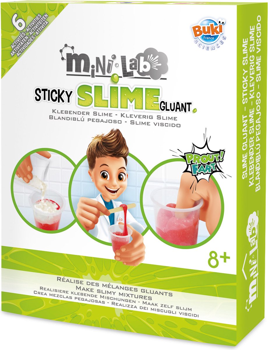 Buki france buki - mini lab - sticky slime - experimenteren