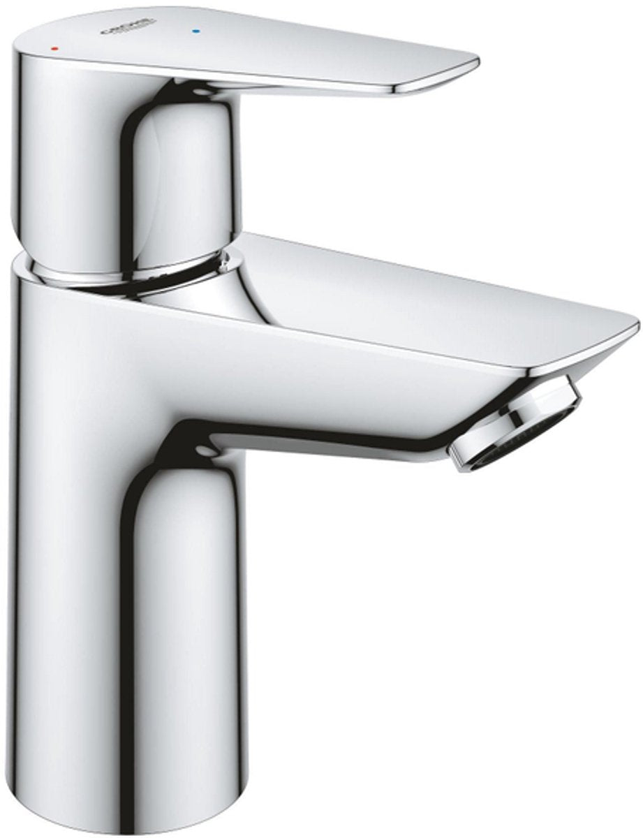 Grohe start edge wastafelkraan - waterbesparend - energiebesparend - push open waste - chroom