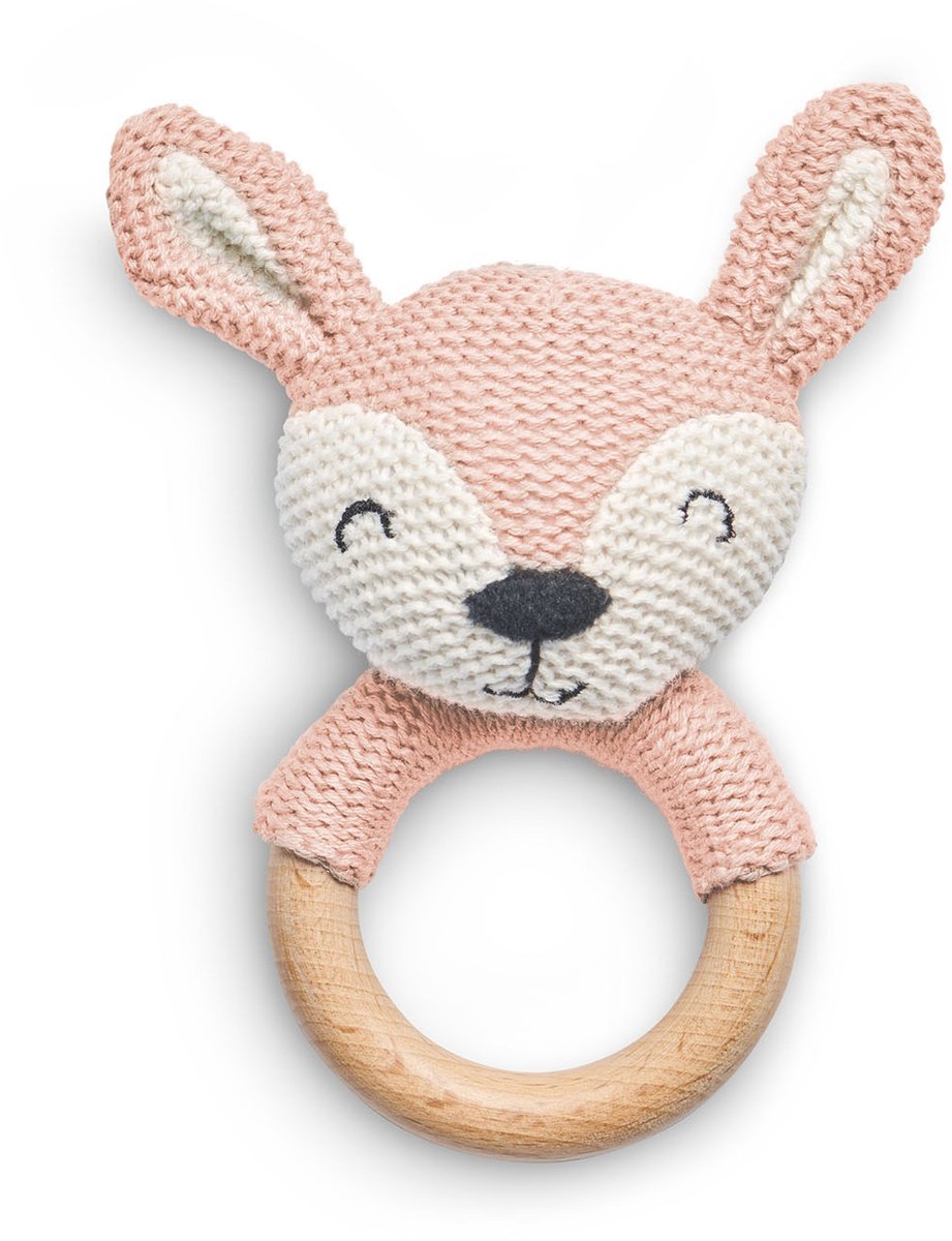 Jollein bijtring ø 7cm deer pale pink