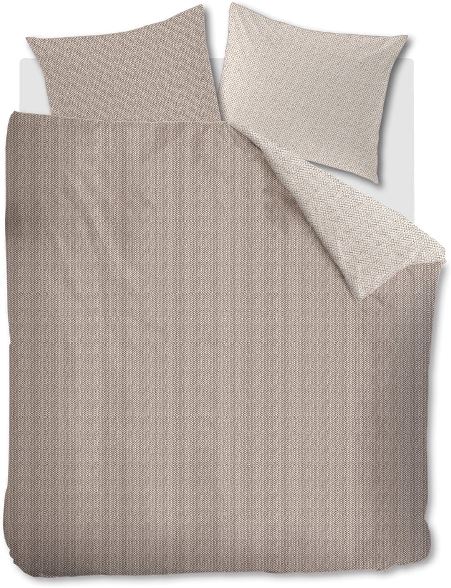 Riviera maison twisted dekbedovertrek - lits-jumeaux xl - 260x200 220 - zand