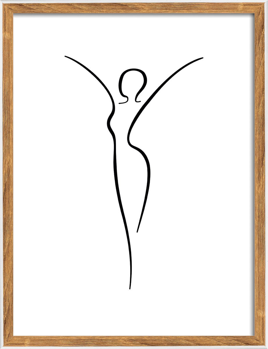 Walther silhouette - houten lijst - fotoformaat 30x40 cm - natuur