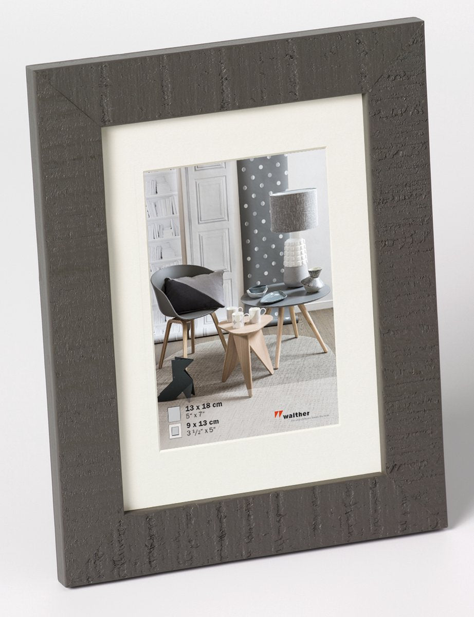 Walther home - houten lijst - fotoformaat 13x18 cm - grijs