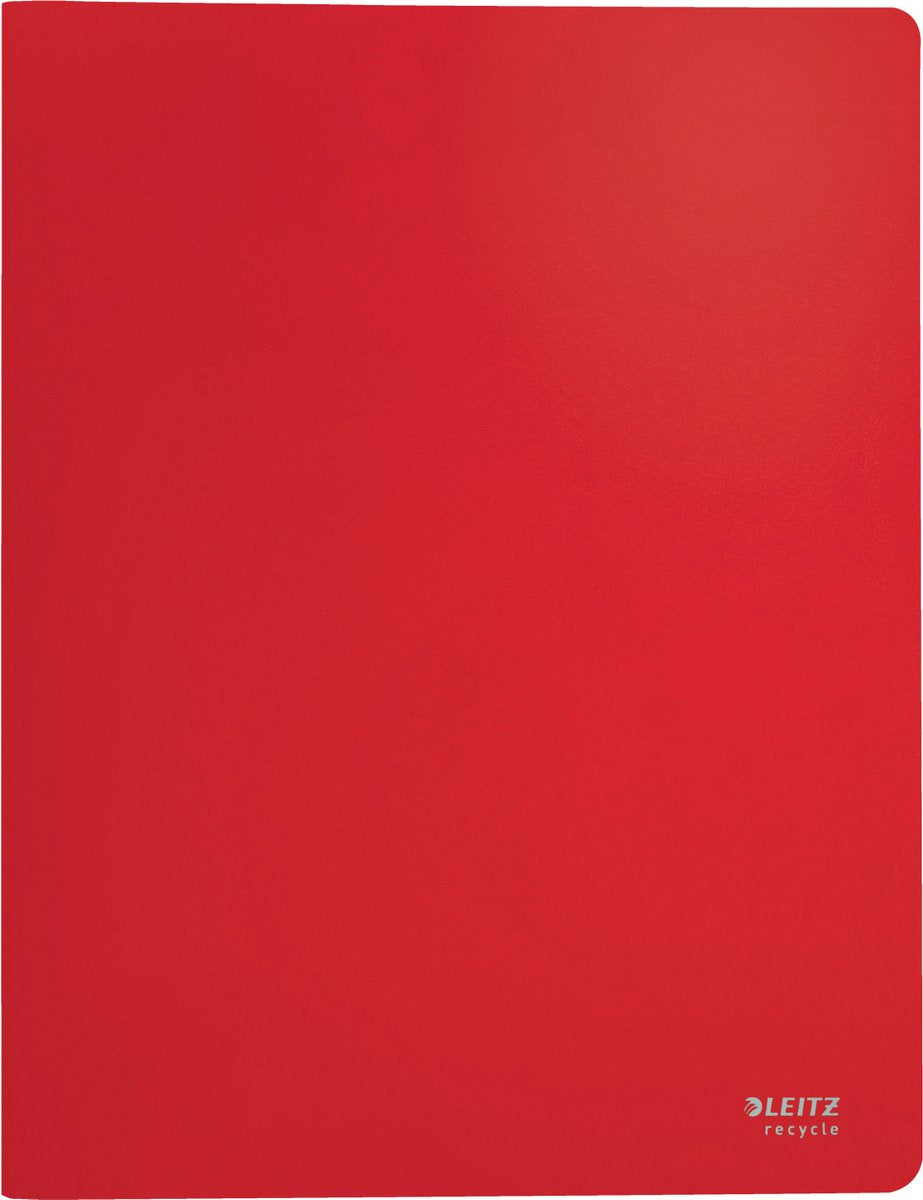 Leitz recycle showalbum a4 - 40 hoezen - 90% pre- en post-consumer gerecycled plastic - rood