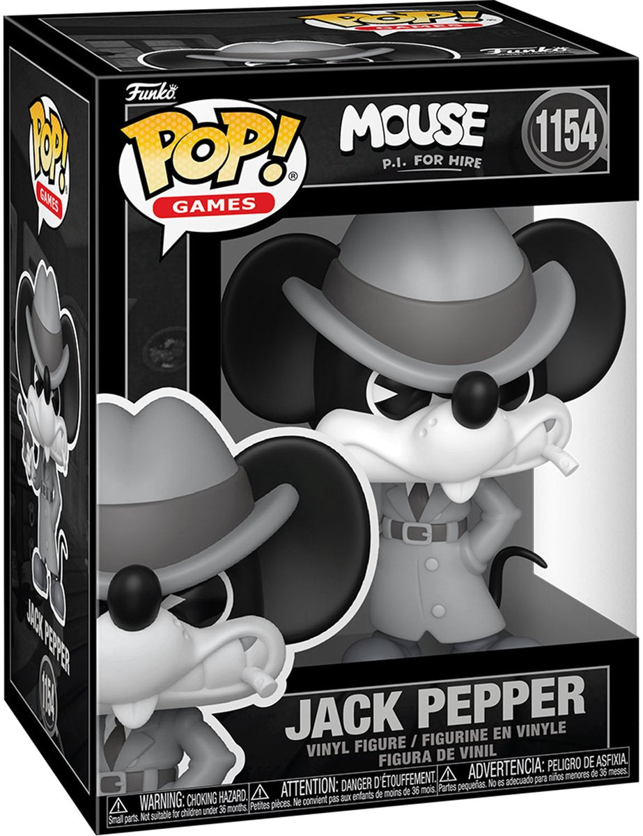 Funko - mouse pi for hire - pop games n° 1154 - jack pepper