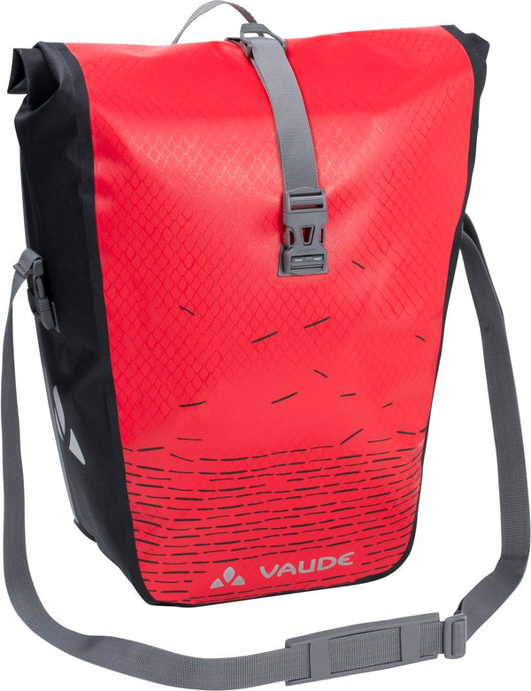 Vaude aqua back print single, red black, -