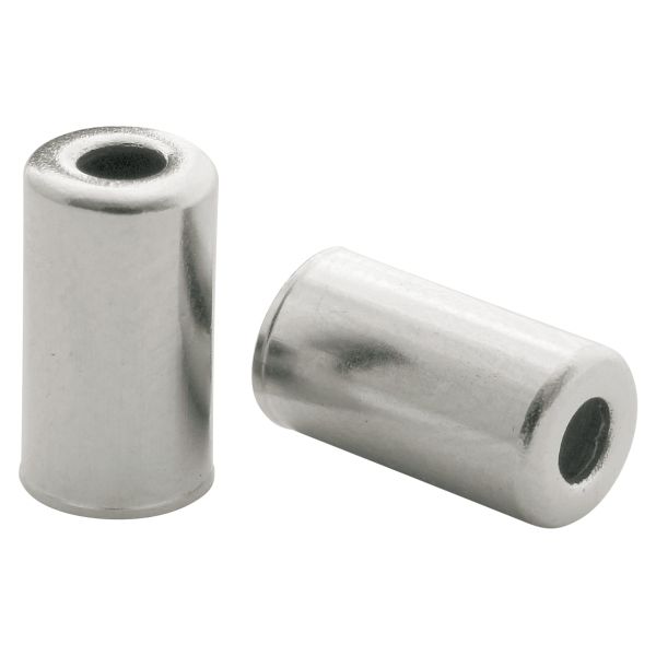 kabelhoedjes messing 5 mm zilver 200 stuks