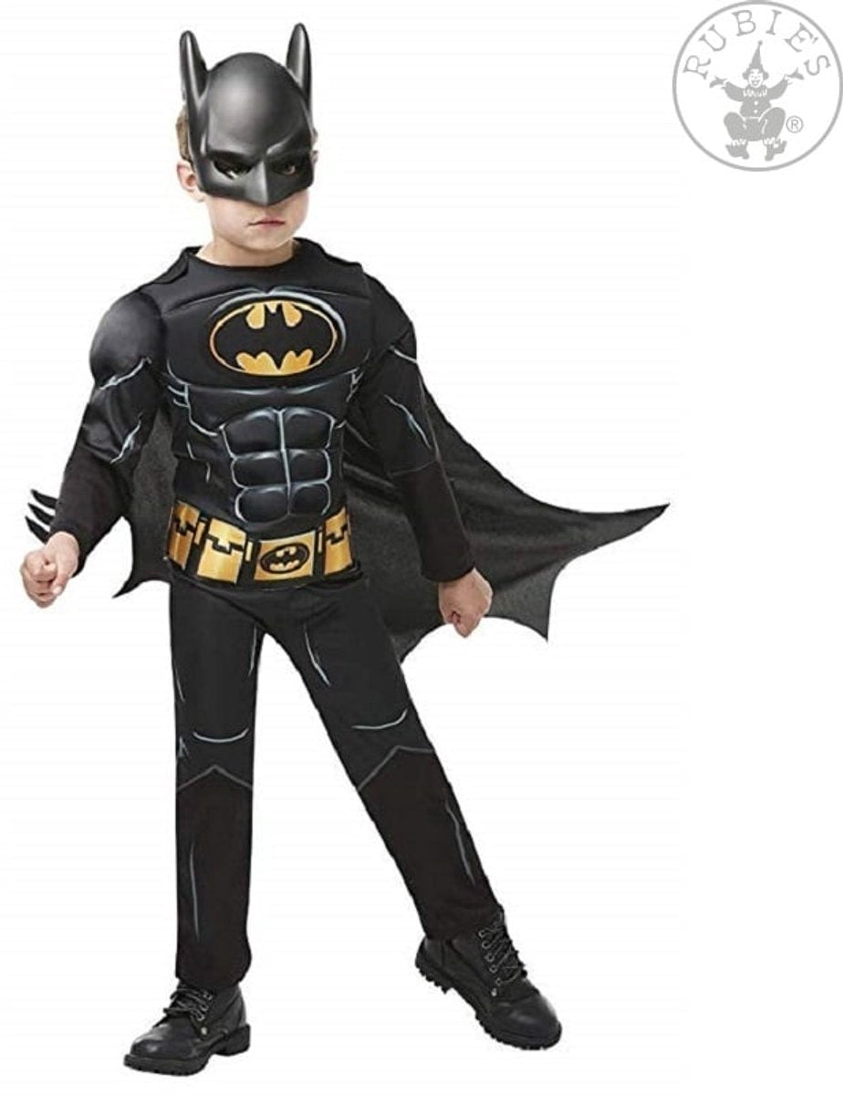 Rubies rubie's batman verkleedkostuum jongens zwart maat 104
