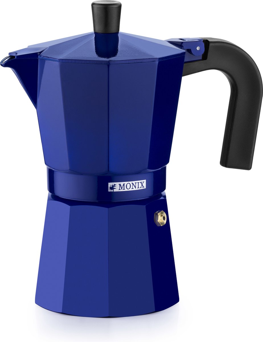 Monix m301706 - italiaanse koffiepot - (6 koppar) - aluminium