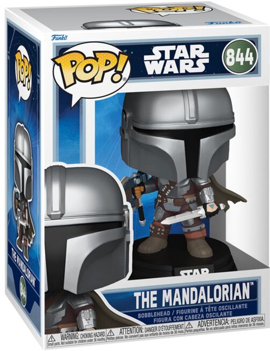 Funko star wars the mandalorian vinylfiguur 844 unisex pop! - neutraal - standard