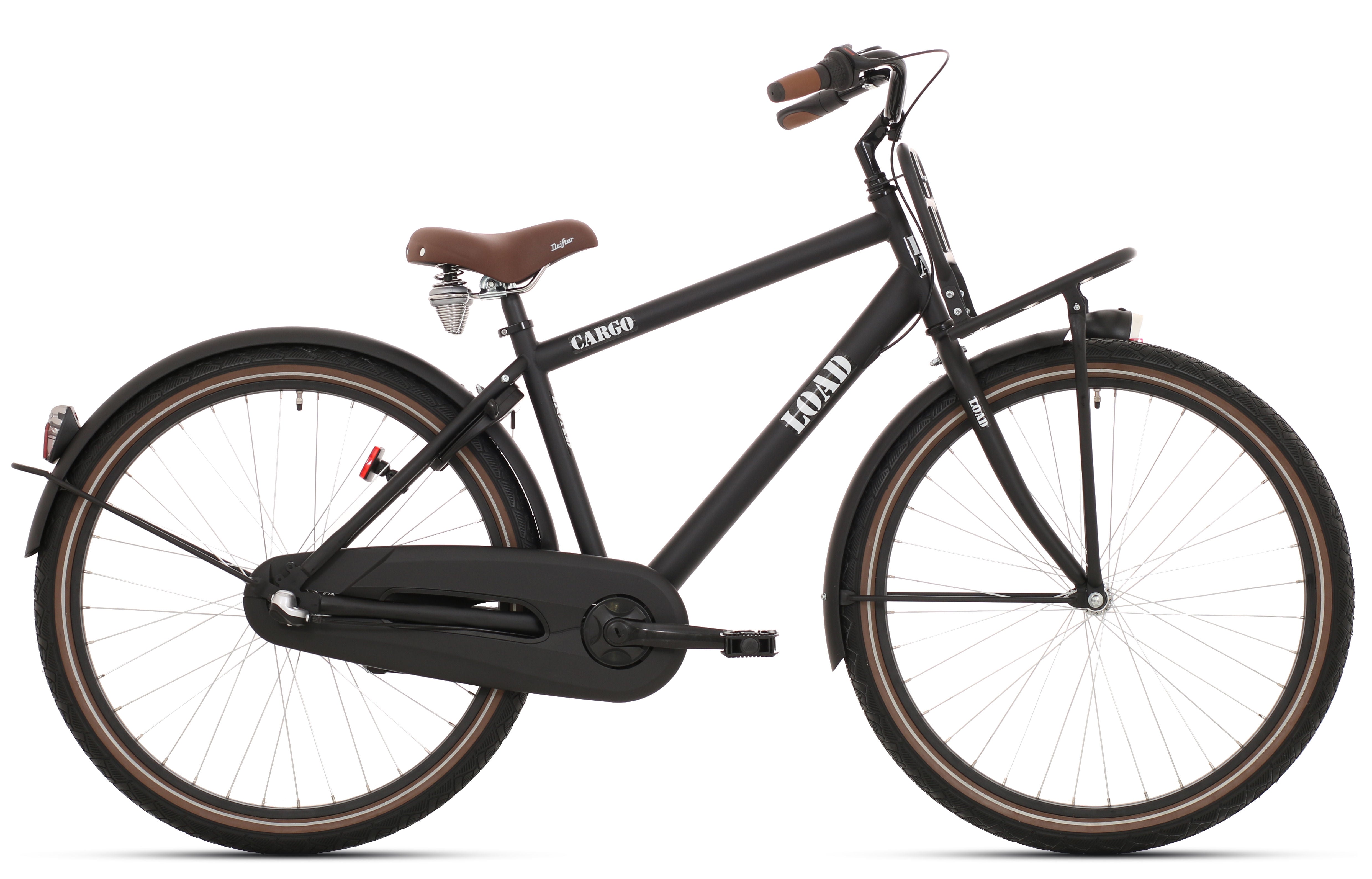 Bikefun kinderfiets load 26 inch met nexus 3 versnelling remnaaf - mat zwart