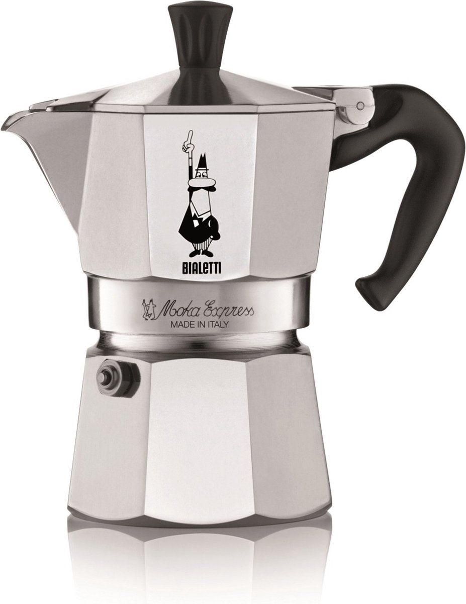 Bialetti moka express - percolator - 3 kops - aluminium