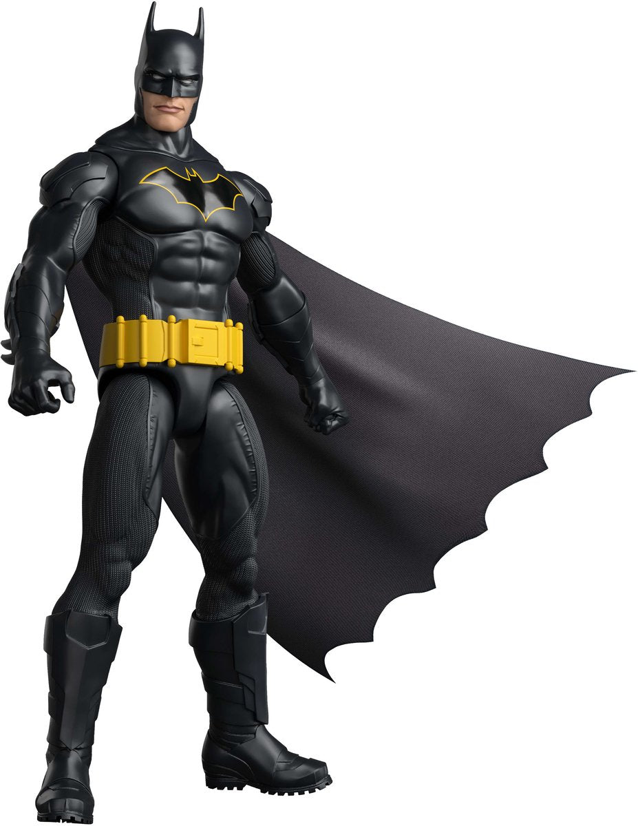Dc comics dc batman actiefiguur van 30 cm - zwarte batsuit met 7 beweegbare punten