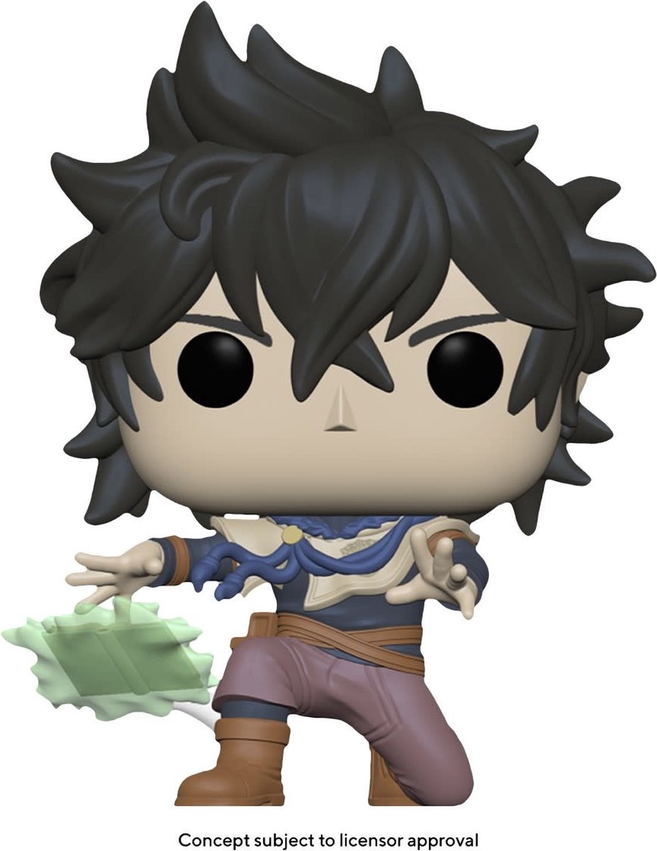 Funko black clover verzamelfiguur pop! animation yuno 9 cm multicolours