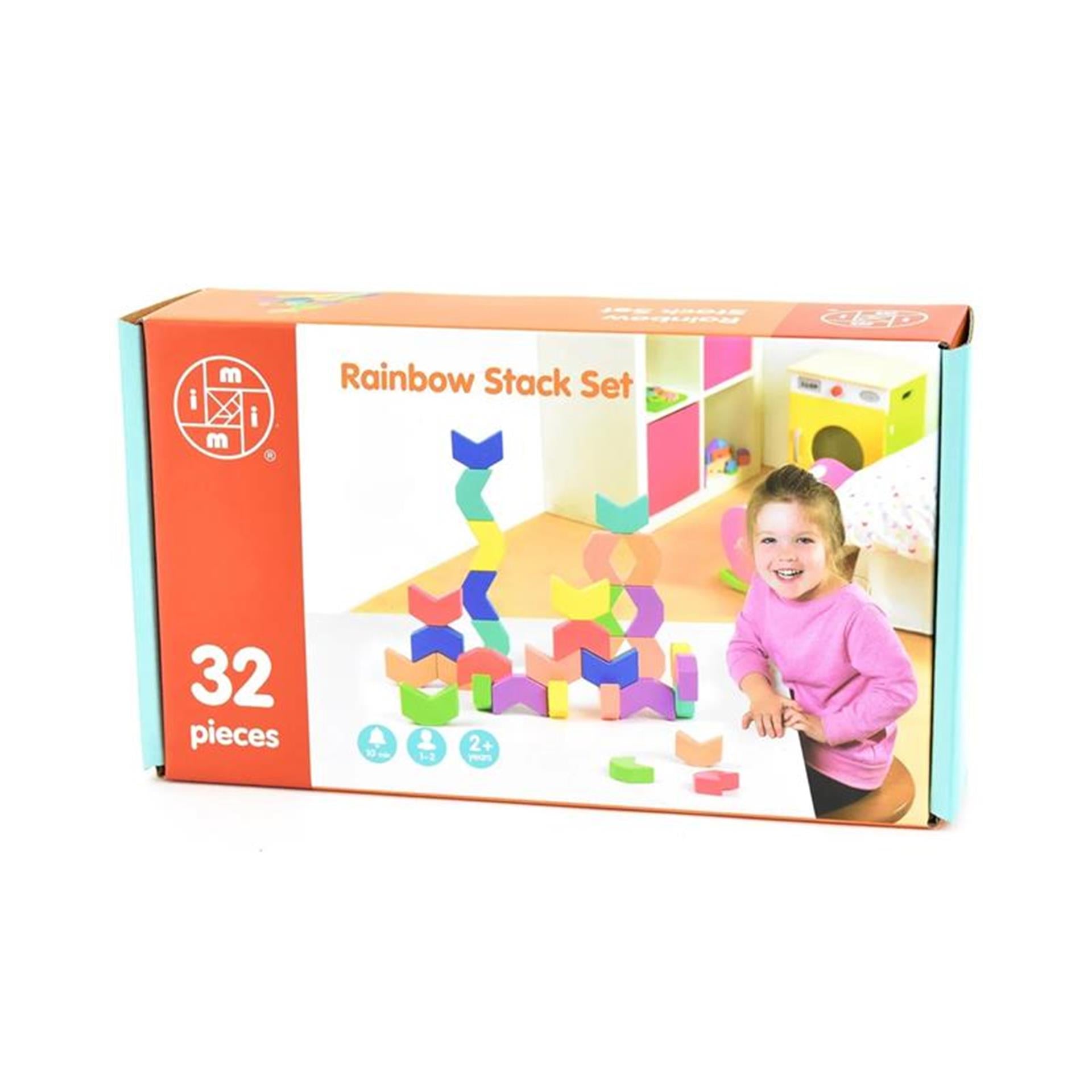 Houten stapelset 32-delig 27x15cm