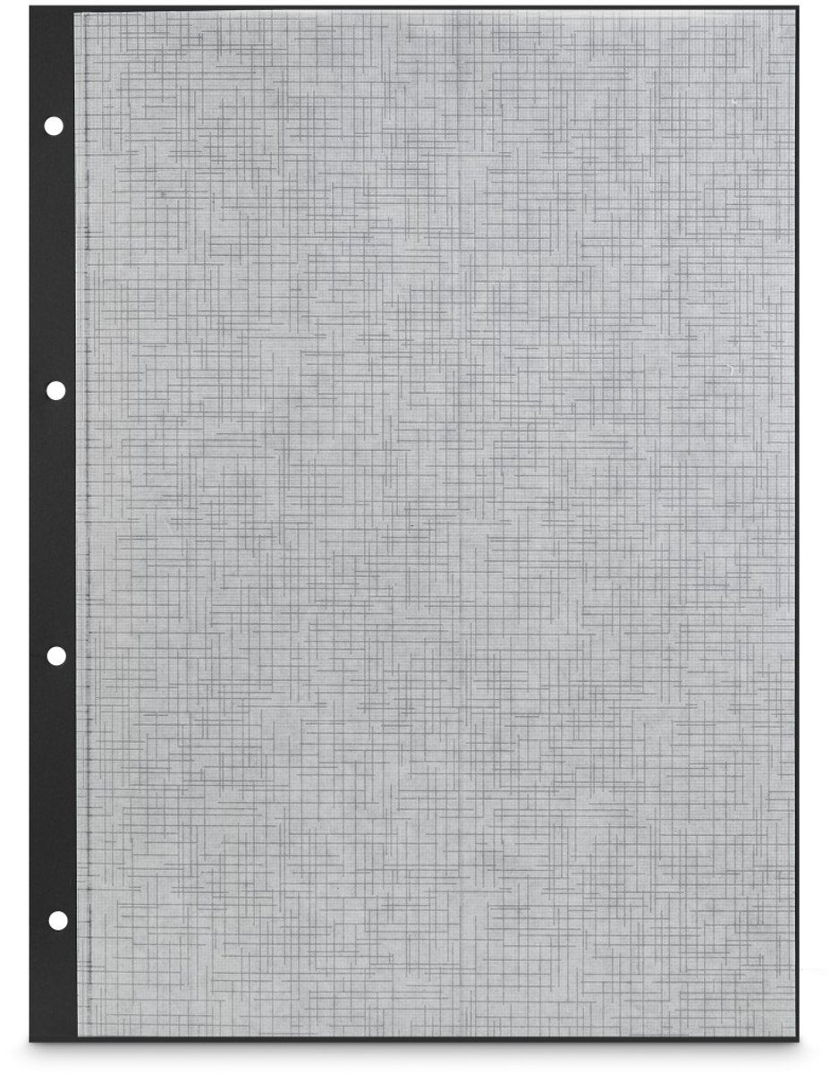 Hama fotokarton met glassine, 23,3 x 31 cm, geperforeerd, 25 vel, zwart