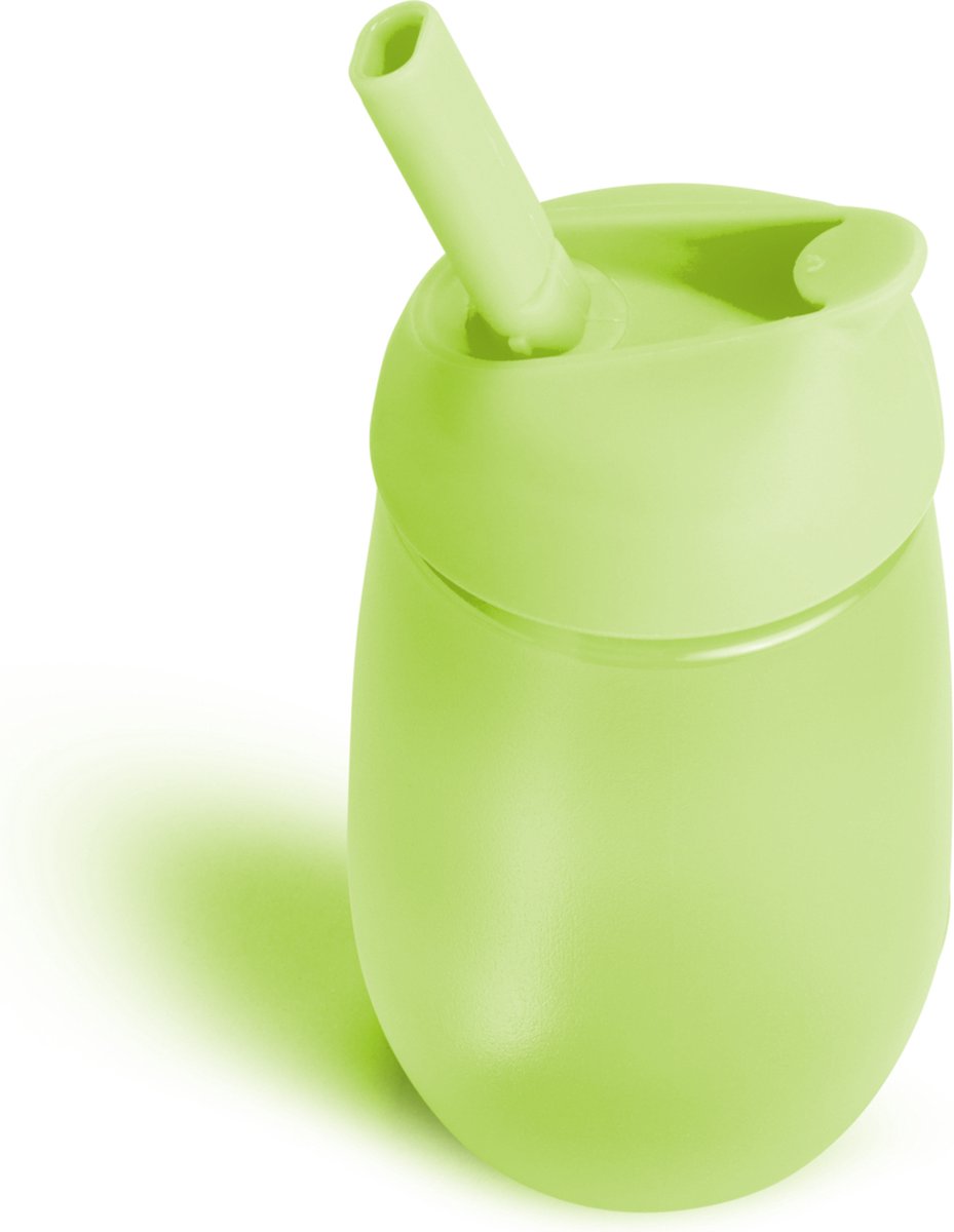 Munchkin rietjesbeker - anti-lek drinkbeker - simple clean - eenvoudig te reinigen - vaatwasser bestendig - drinkbeker voor baby en kind - 296ml - groen