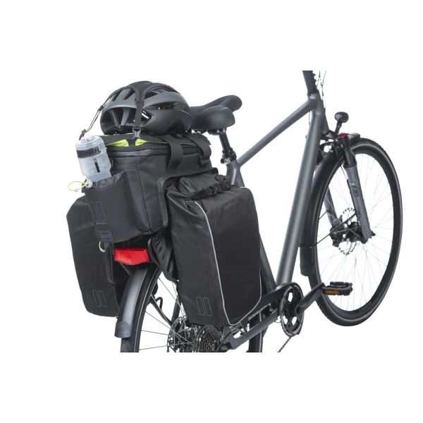 Basil gepäckträgertasche miles xl pro trunkbag miles xl pro mik 2.0 black lime