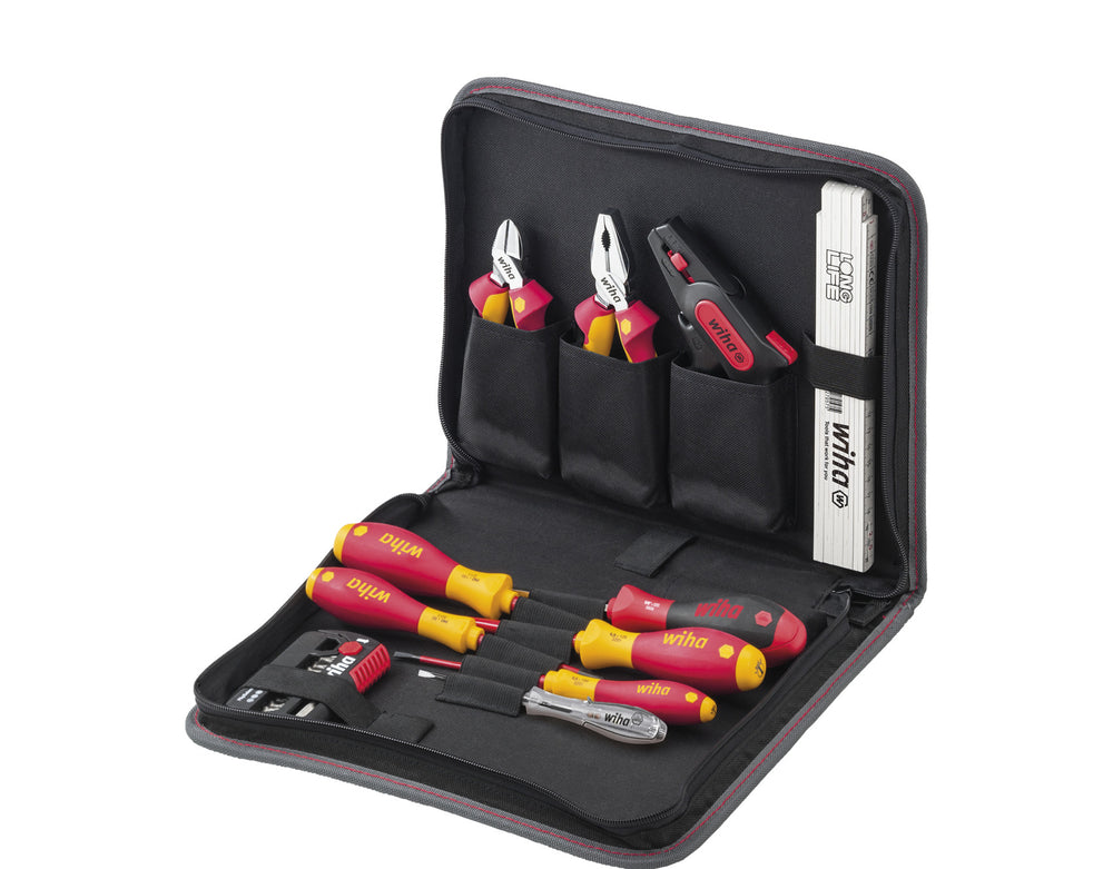 Wiha gereedschapset elektricien gereedschapsset (rood geel)