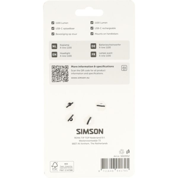 Simson koplamp aurora x-line 1100