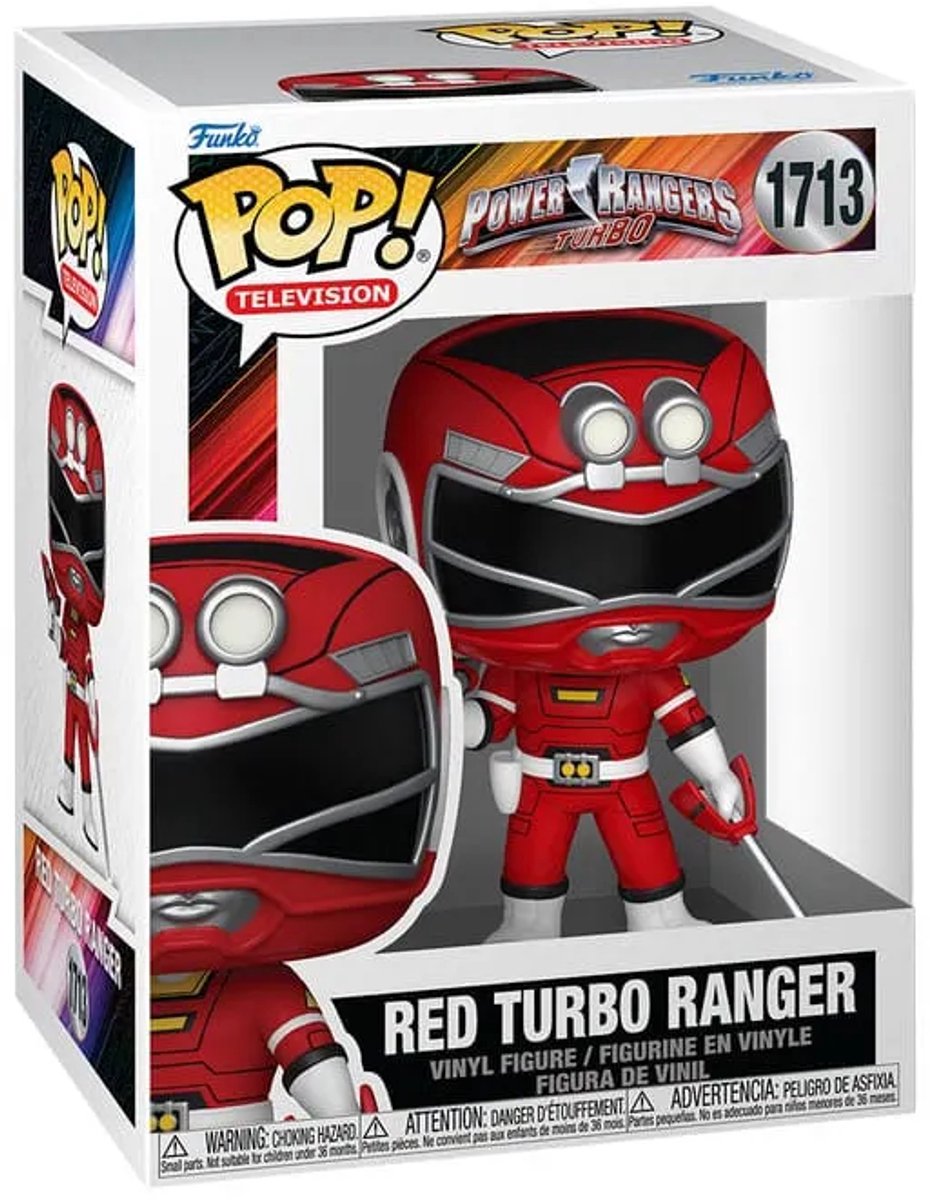 Funko pop television: power rangers turbo - red turbo ranger - pop