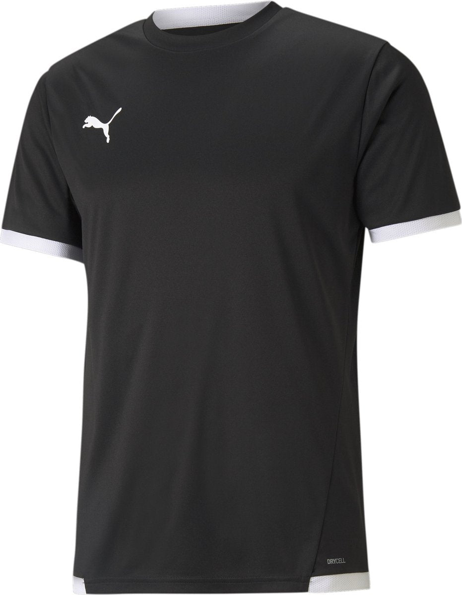Puma teamliga jersey heren sportshirt - black- white