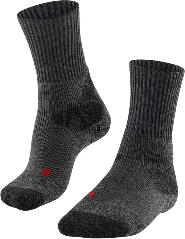 Falke tk-x expedition ultra dikke padding wol functioneel materiaal wandelsokken heren grijs - maat 46-48