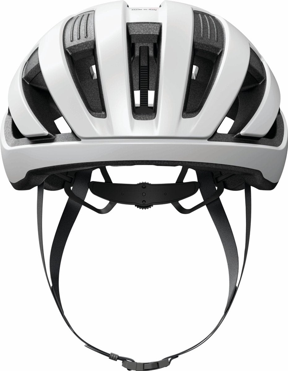 Abus fietshelm wingback polar white s - 51-55 cm - wit - geschikt voor gebruik op racefietsen - gravelbikes - 230 g s