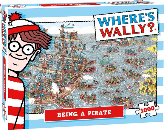 Plenty Gifts puzzel waar apos;s Wally een piraat is 1000 stukjes