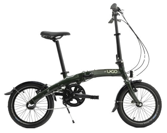 Ugo vouwfiets u-go dare i3 - 16 inch - nexus 3 speed - v brake - moss green