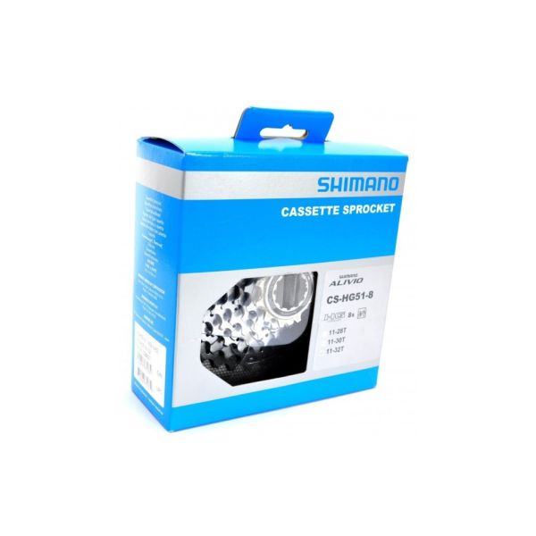 Cassette 8 vitesses Shimano Alivio HG51 11-30T