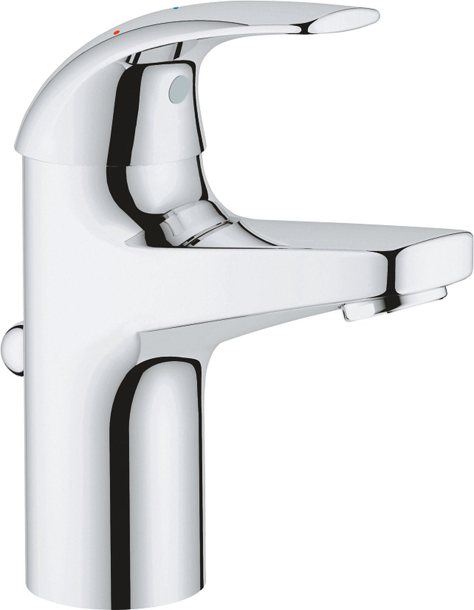 Grohe quickfix start curve wastafelkraan - ecojoy - met waste - chroom - waterbesparend