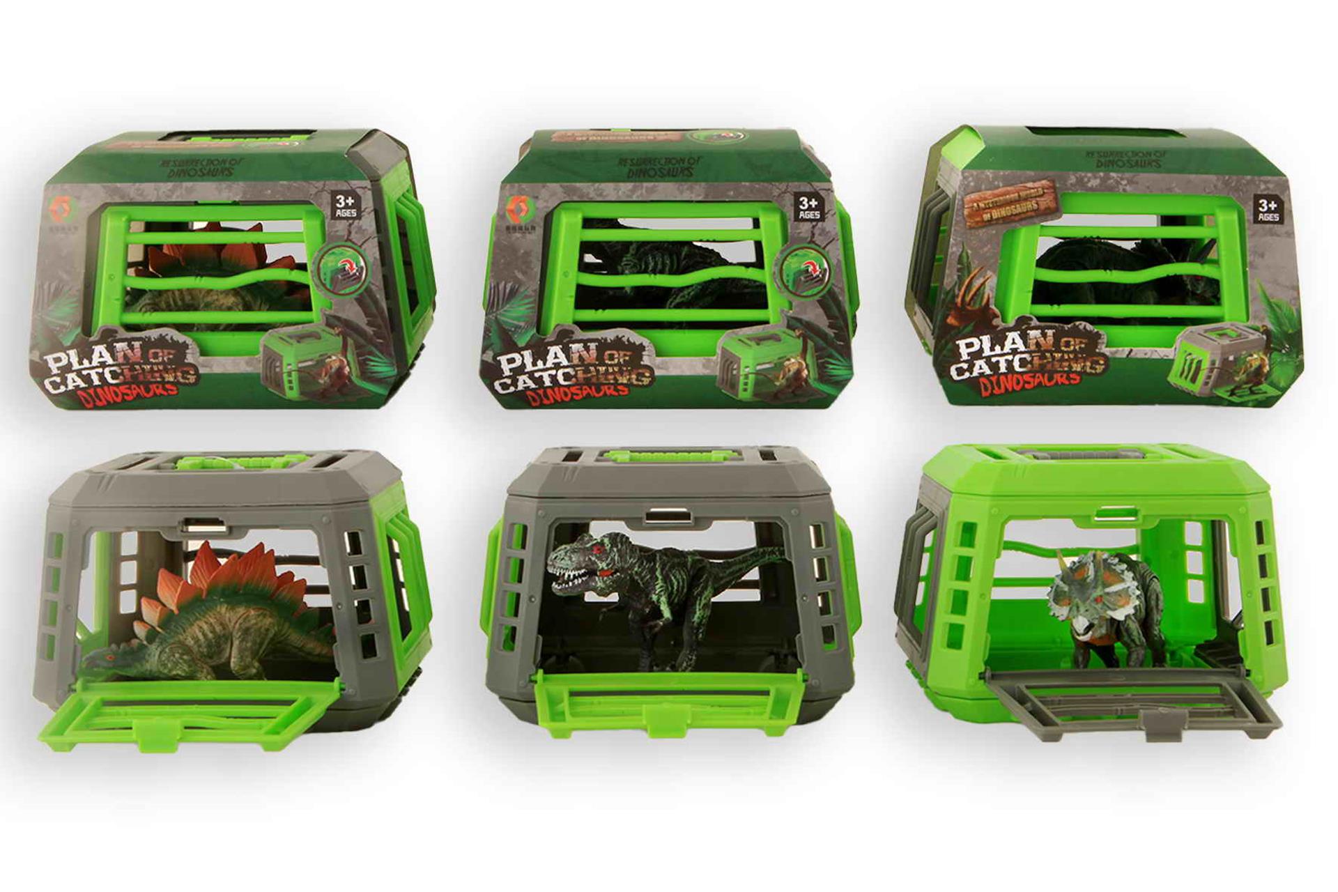 Kidsfun dino in kooi 13cm