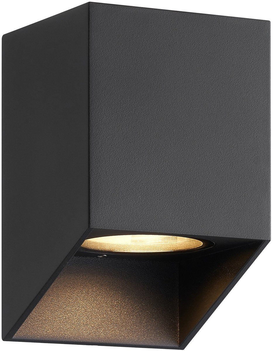 Nordlux -buitenlamp-nico square 12 -wandlamp-zwart