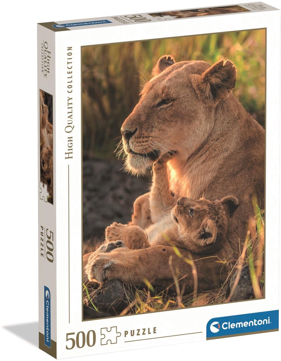 Clementoni legpuzzel feline love - puzzel 500 stukjes katten - high quality collection - puzzels en legpuzzels voor volwassenen