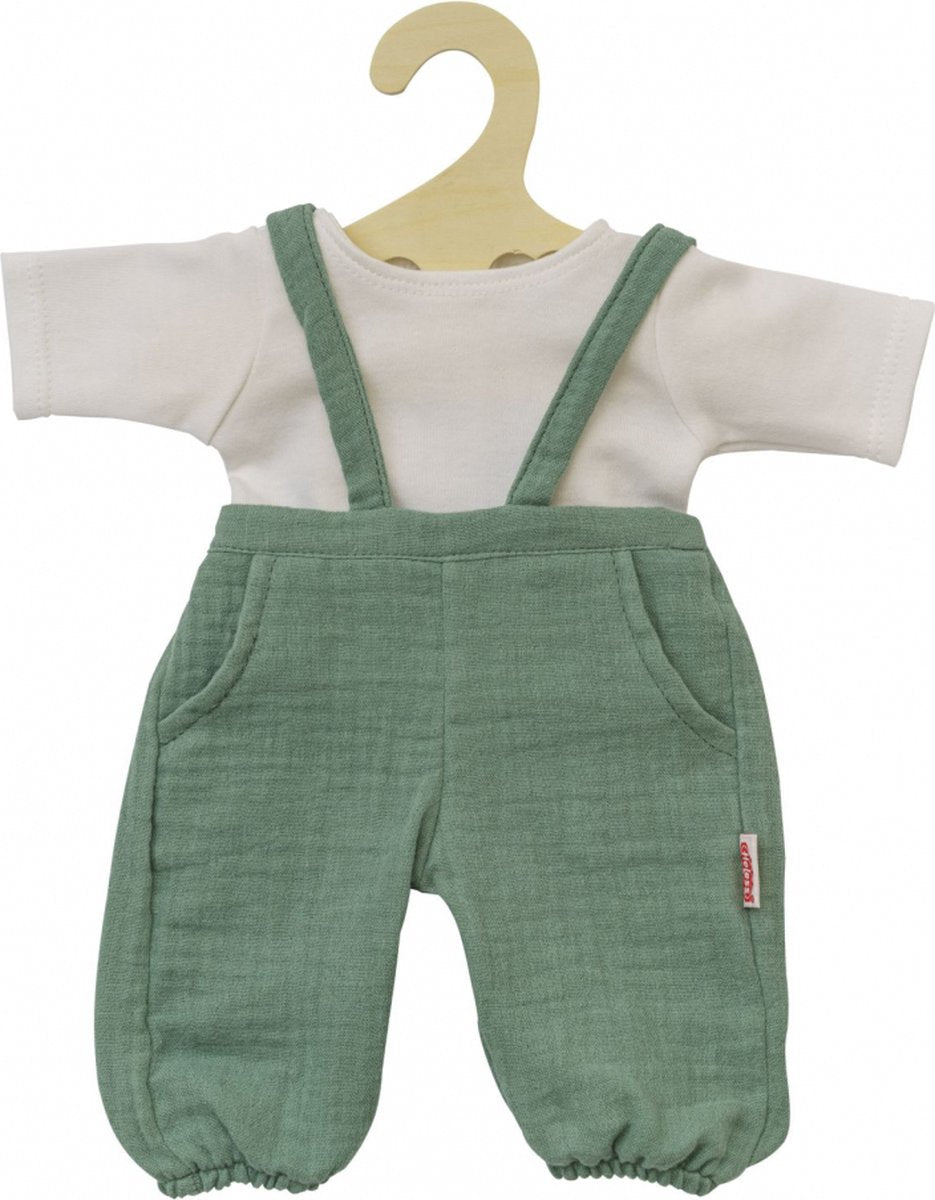 Heless poppen-tuinbroek groen, 28-35 cm (past bij paolo reina gordi-pop)