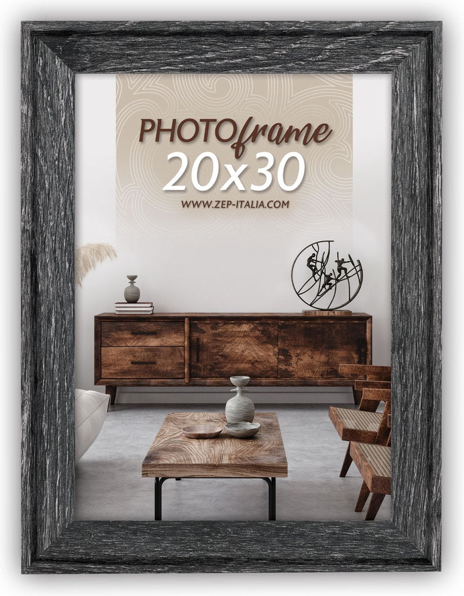 Zep - houten fotolijst torino zwart voor foto 15x20 - rt268l