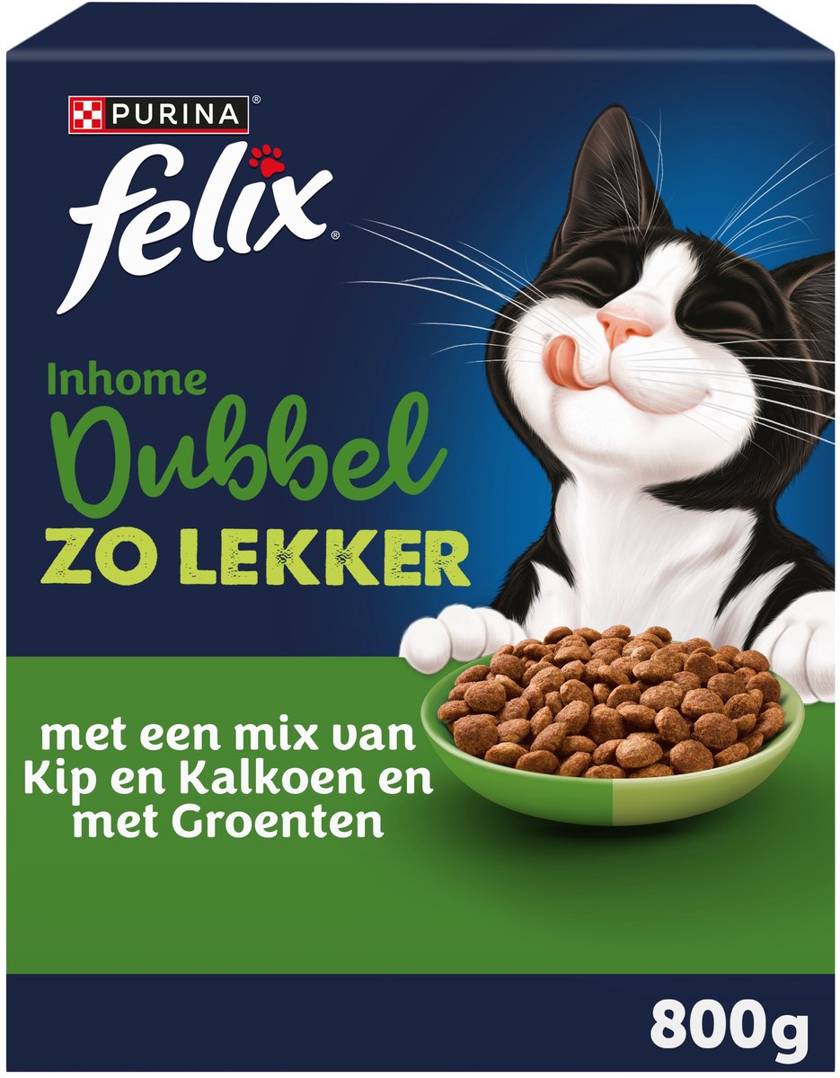 Felix dubbelzolekker inhome - kip, kalkoen groenten - 5 x 800g