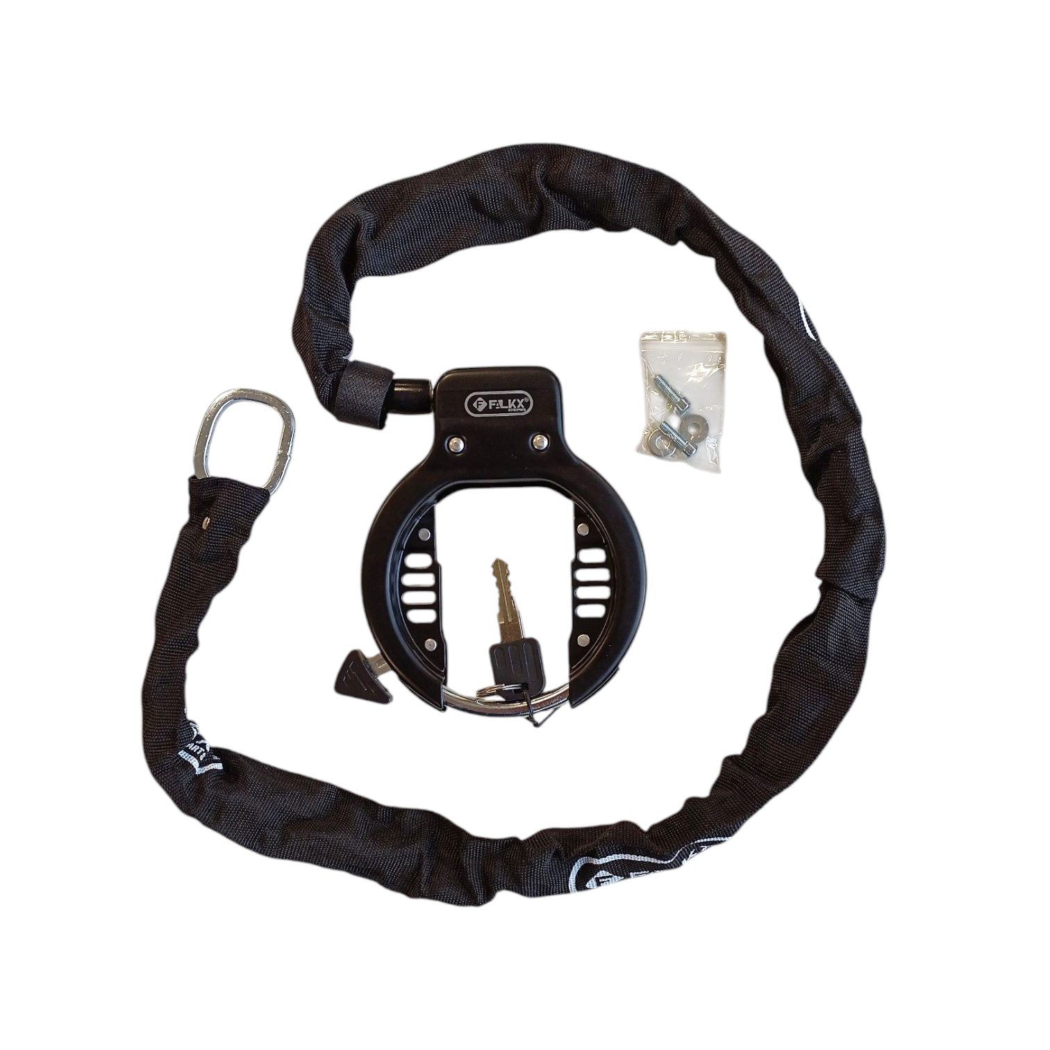 Falkx sterke basterd ringslot met insteekketting (werkplaatsverpakking)