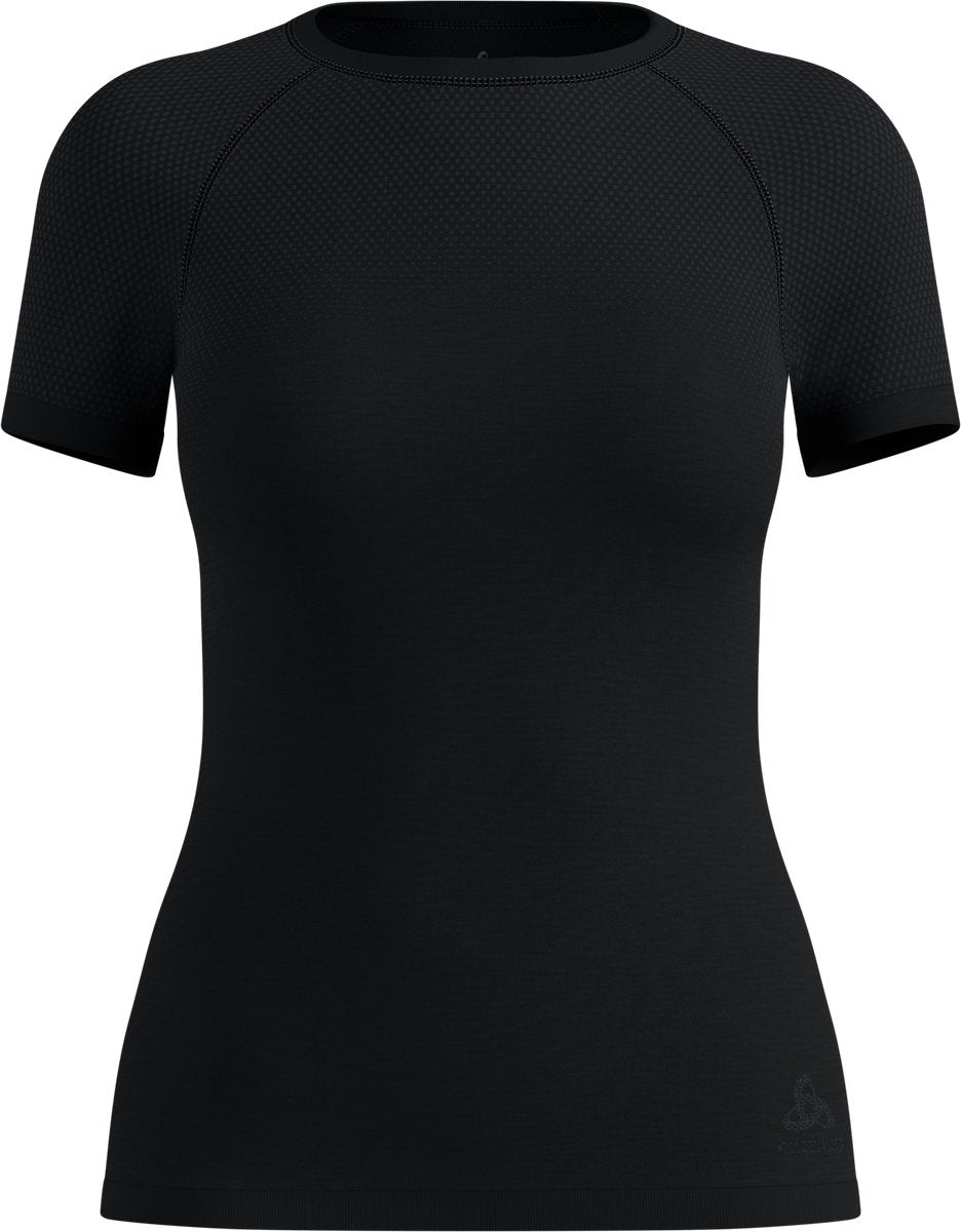 Odlo performance x-light base layer met korte mouwen - vrouwen - zwart - m