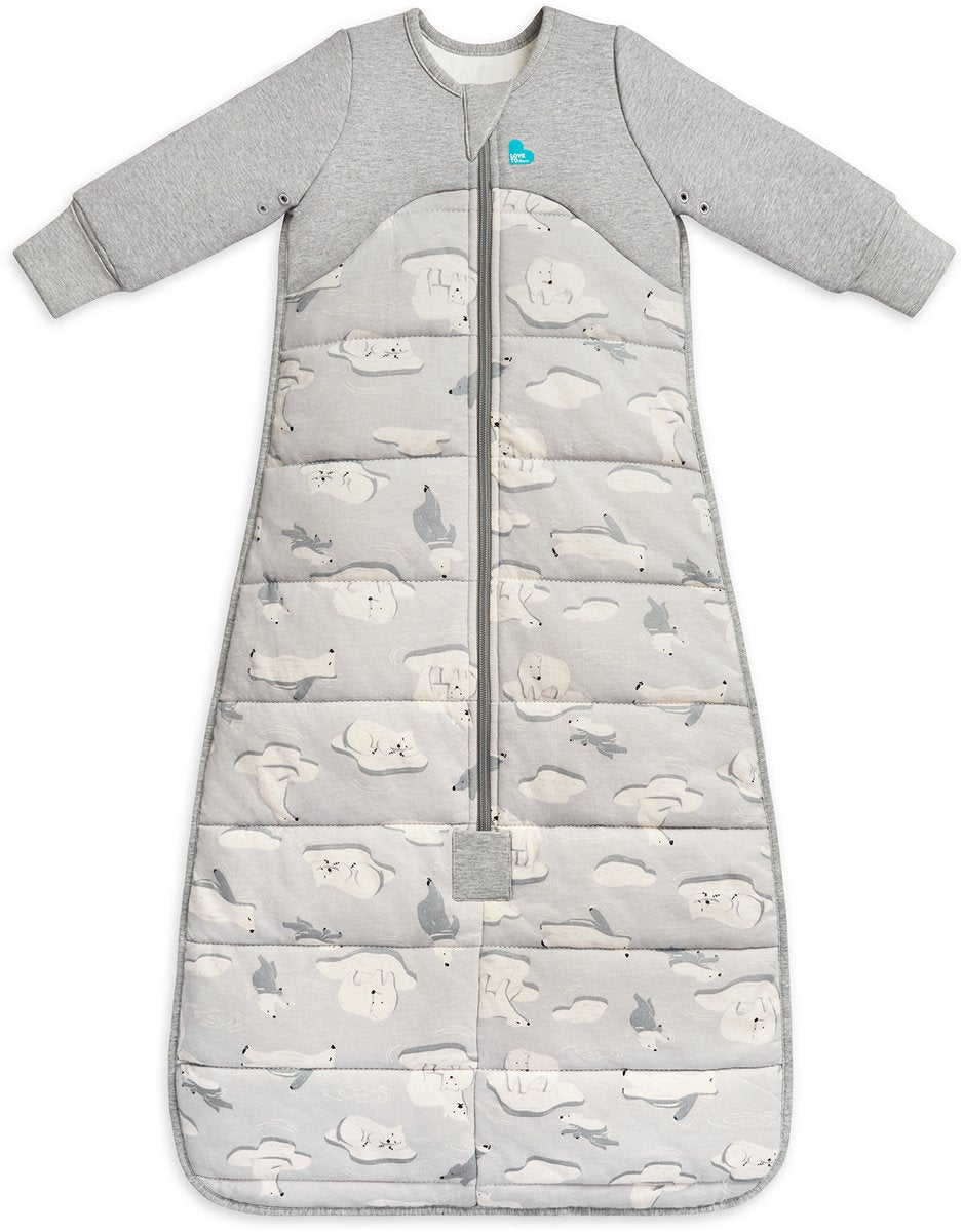 Love to dream ™ slaapzak™ - slaapzak en dekbed in 1 - 6-18 maanden - 3.5 tog ( onder 16°c) - grijs