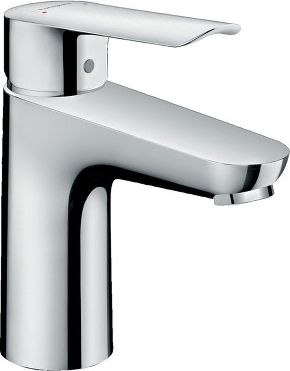 Hansgrohe logis e - wastafelmengkraan - ééngreeps bediening - met trekwaste - 100mm - chroom