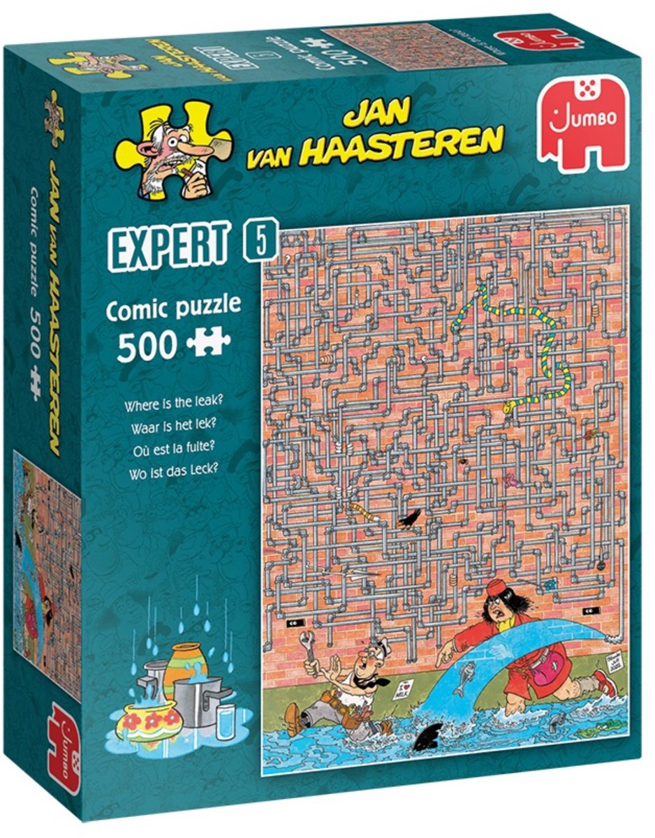 Jan van Haasteren Legpuzzelexpert 05 Waar zit het lek? 500ste.