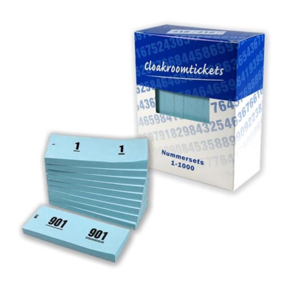 Haza doos nummerbloks nummerset 1-1000 blauw